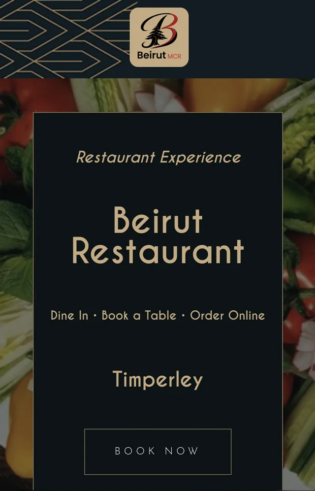 Beirut Restaurant website homepage screenshot